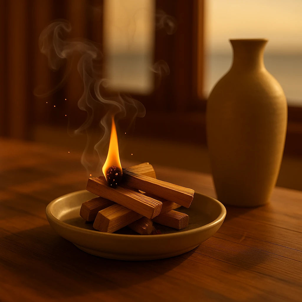 Fragancia Woody Palo Santo gotero 30ml ( apto para velas)